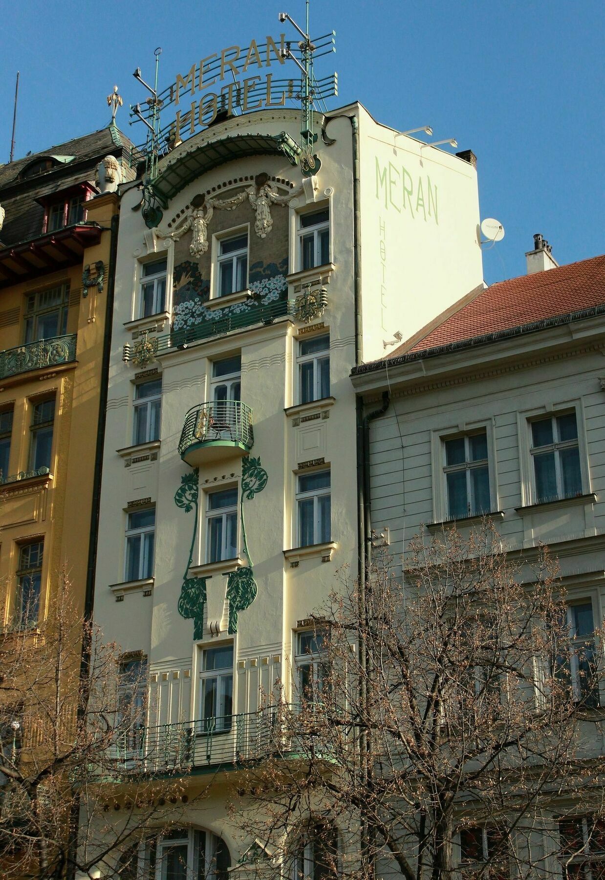 Meran Hotel Prag Eksteriør billede